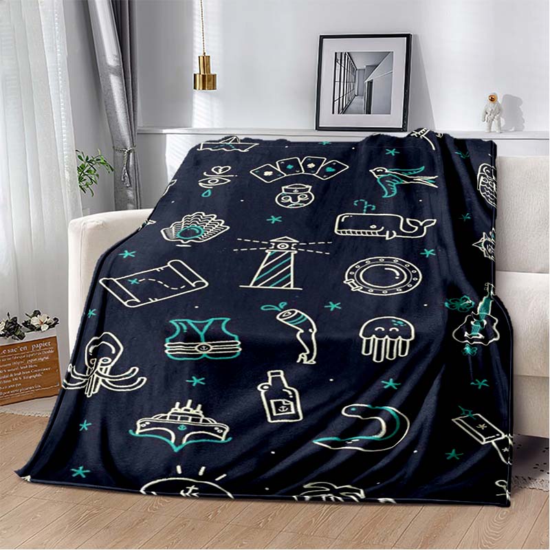 Melting Smiley Face Flannel Blanket, Soft Warm Throw with Drippy Yellow Emoji Print for Bed Sofa, Cozy Bedding for Teens 80cm x 120cm