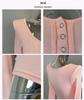 Korean Dongdaemun Sexy Sheer U-Neck Bust-Enhancing Tight-Fit T-Shirt Top