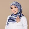 Big Size 110cm Square Floral Printed Women Fashion Imitated Silk Scarf Foulard 45inch Muslim Hijab