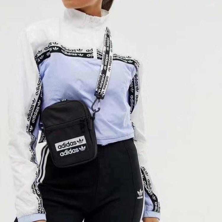 New Adidas Originals Polyester Shoulder Bag Crossbody Bag Regular Unisex Black EJ0975