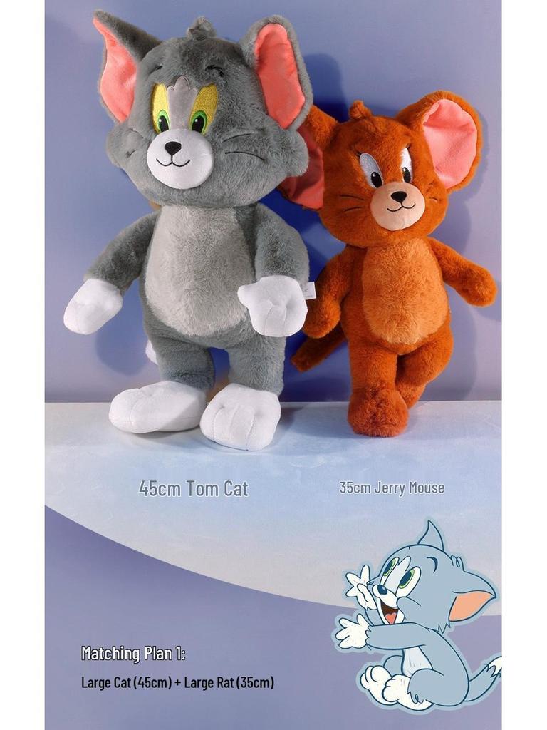 Tom and Jerry Plush Toys - Cute Hugging Dolls for Kids' Birthdays