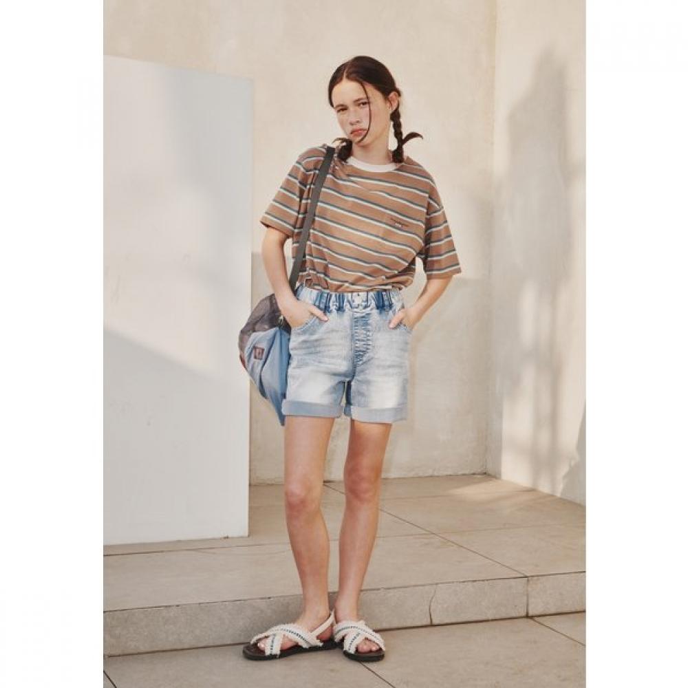 Bluetail Denim Shorts Snow Washing Azc2pt02sb 160