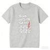 THINK OUTSIDE THE BOX Retro Funny English Printed Tshirt Unisex Loose Niche Symbol Pure Cotton Y2K Harajuku Tee