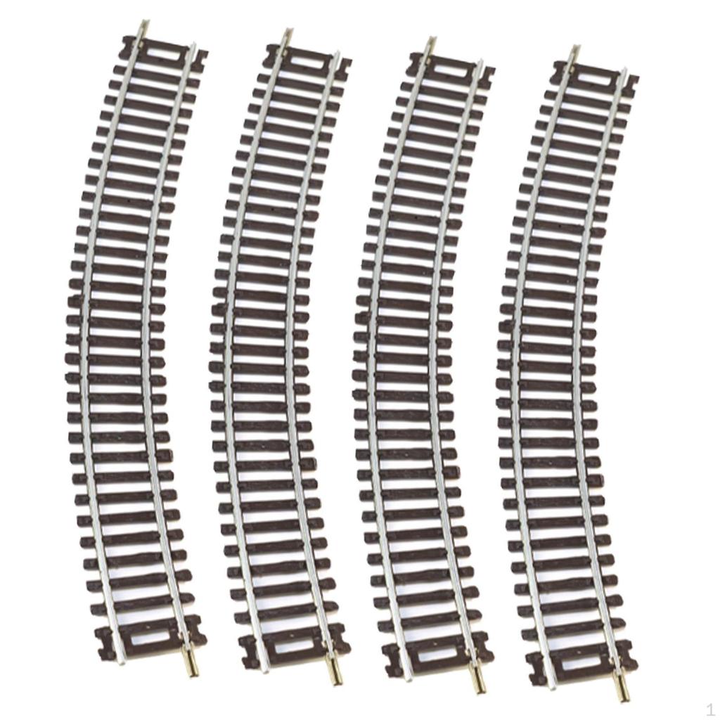 4 Pack HO Scale Train Track Elements for DIY Model Railways In 1:87