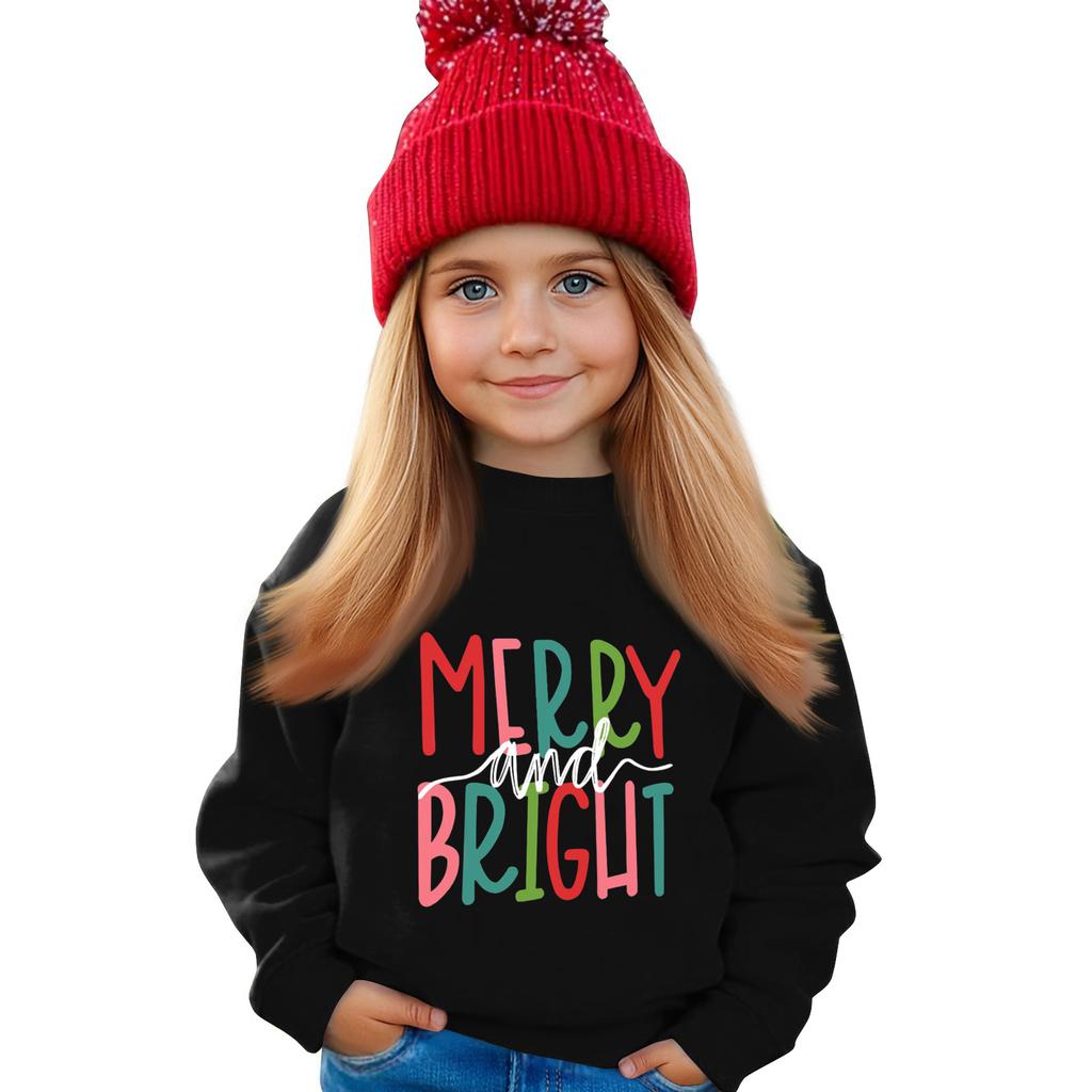 Genser til barn Gutter Jenter Rund hals Sportsgenser Casual Pullover Genser Sportsskjorte