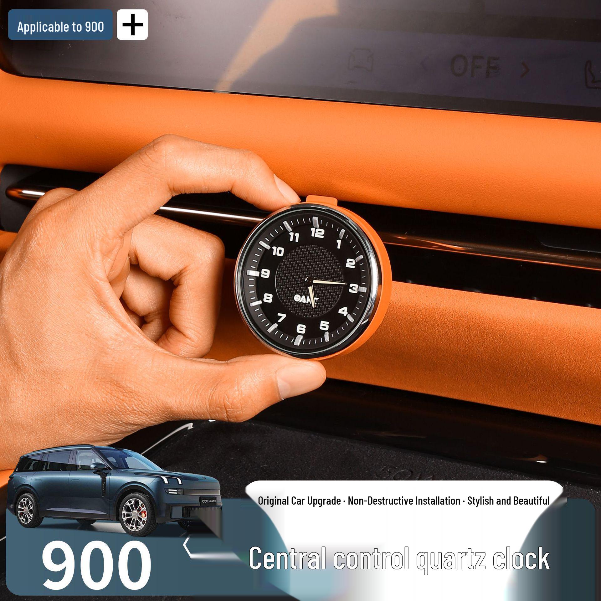 

Lynk & Co 900 Quartz Car Clock Pendant for Center Console - Interior Decoration Accessory Quartz Watch [Starlight Blue] 1 piece