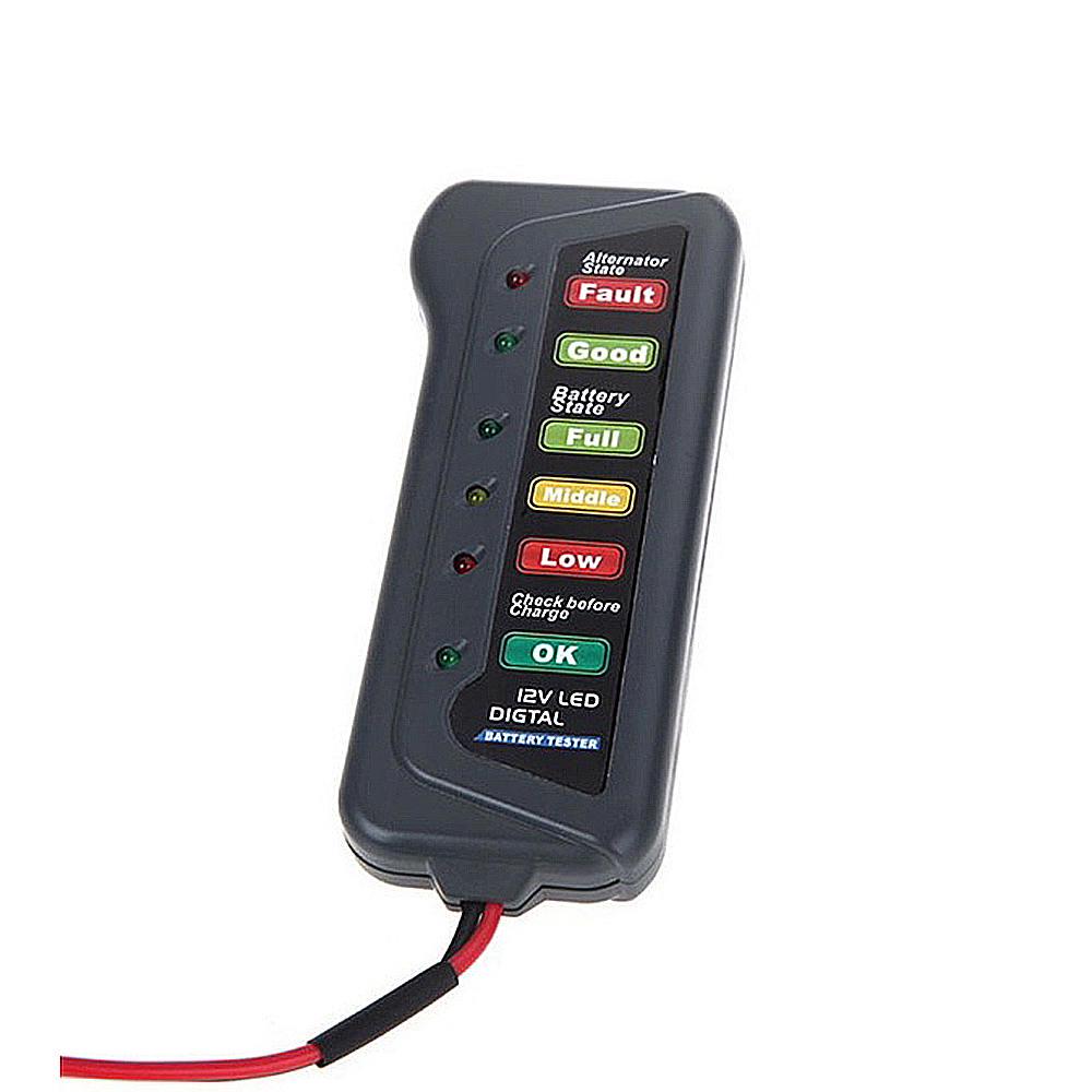 Buy 12 V Auto Digital Battery Alternator Tester Car Battery Diagnostic