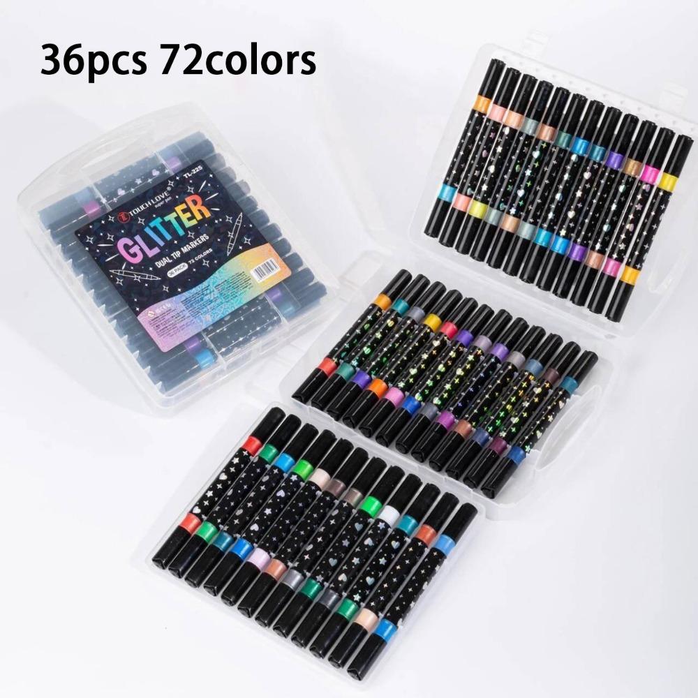 Bold Pearlescent Fluorescent Pen Student Painting Pen  for Stone Painting Card Making Scrapbooking