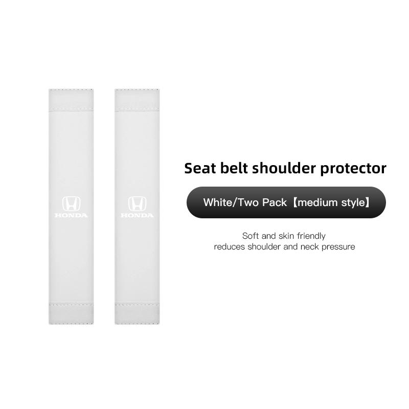 2Pcs Car Seat Belt Cover Shoulder Protector Auto Accessories For Honda Civic FIT CRV Accord HRV Vezel CRZ 5th CRX Pilot B-series
