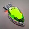 Peridot Gemstone Handmade 925 Sterling Silver Jewelry Pendant 2.17" AH-825