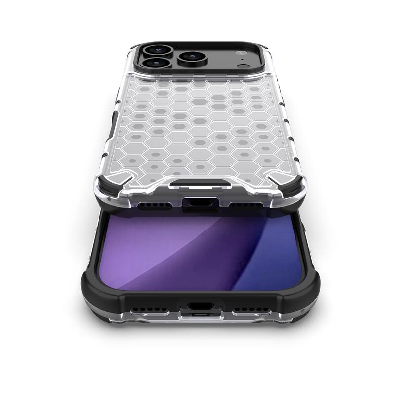 For iPhone 17 Pro Case iPhone 17 Pro Cover Honeycomb Style Bumper Shield Protective Phone Cases For iPhone 17 Pro Max Air Funda