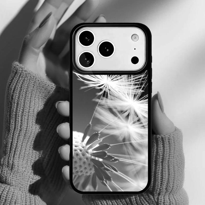 Dandelion Flower Flying Phone Case for iPhone 17 16 15 14 13 Pro Max Back Cover for 12 11 Pro Coque