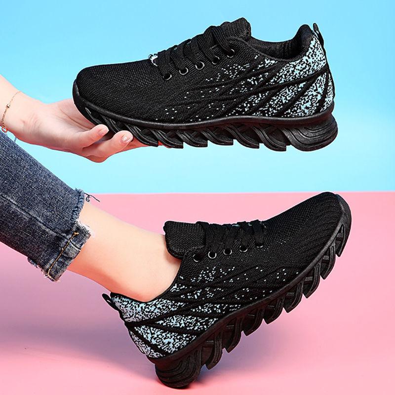 Chaussures pour femmes antidérapantes en grande taille, respirantes et polyvalentes pour les adolescentes, chaussures de course de sport, chaussures décontractées en maille pour femmes