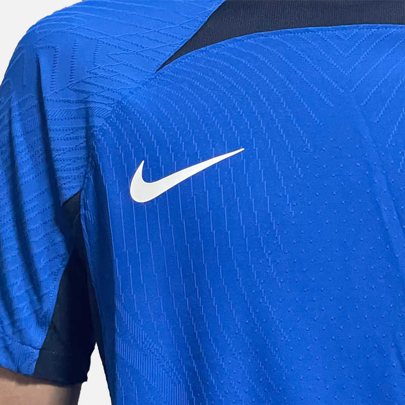 Nike Sports Training Warm-Up Quick-Dry Short Sleeve T-Shirt Men Tops Blue DR0668-463