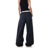 American Retro Plaid Unisex Casual Pants with Double Waistband and Drawstring – Banana Wide Leg, Spring/Autumn 2026 Collection
