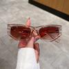 Cat Eye Sunglasses Men Women Fashion Irregular Gradient Eyewear Stylish Glamour Female Sun Glasses Trend Cat Eye Shades