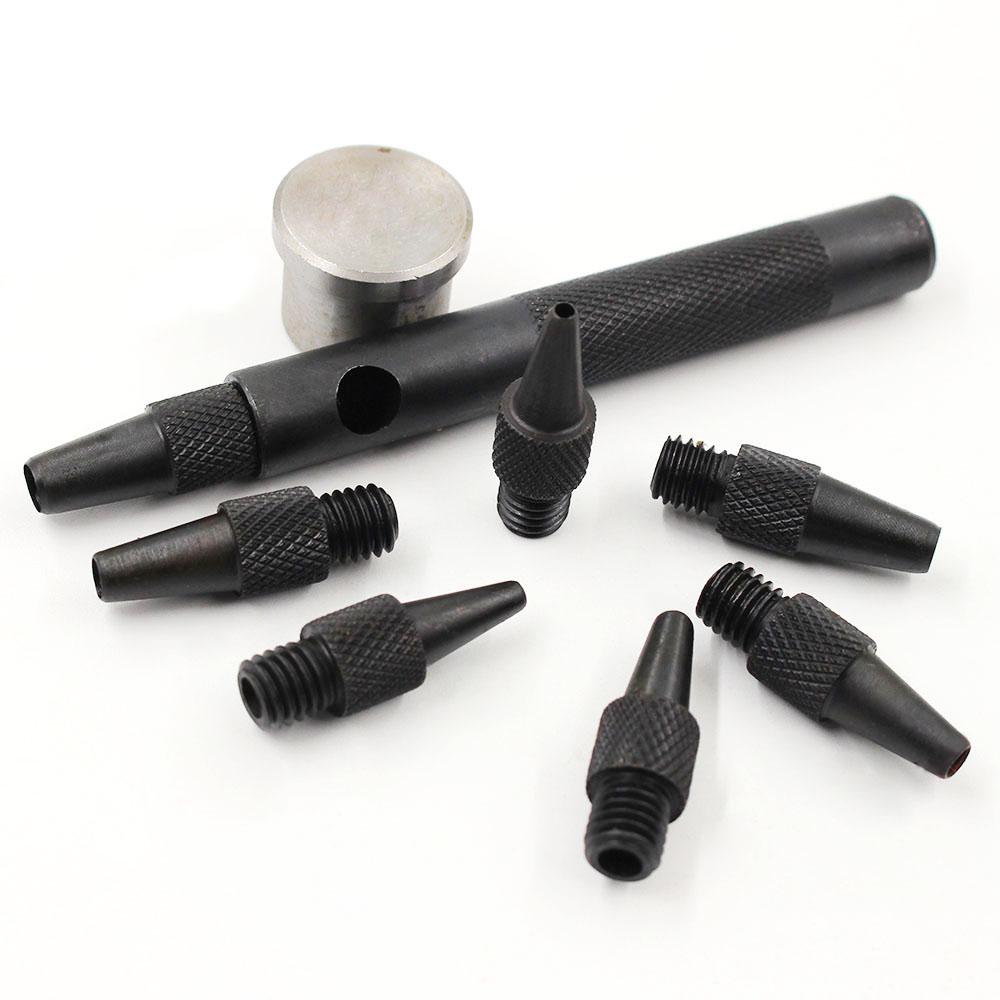 1set Multifunctional Leather Hole Puncher, Round Punching Tool, Belt & Shoulder Strap Cutting Tool, Interchangeable Punch Heads