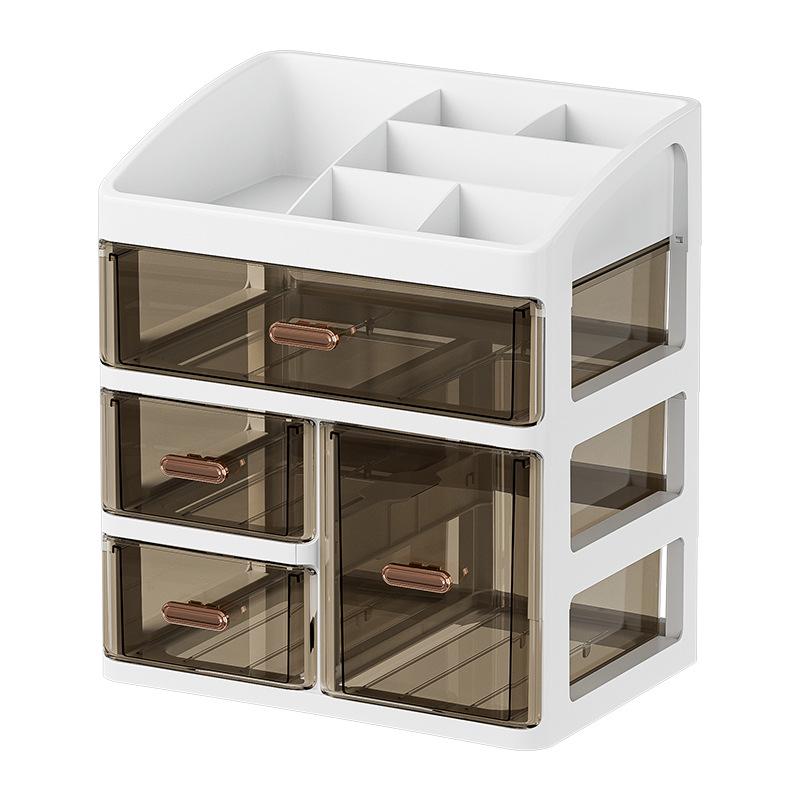 Desktop Skincare & Stationery Organizer: Large-Capacity, Multi-Layer, Drawer-Type Storage Box