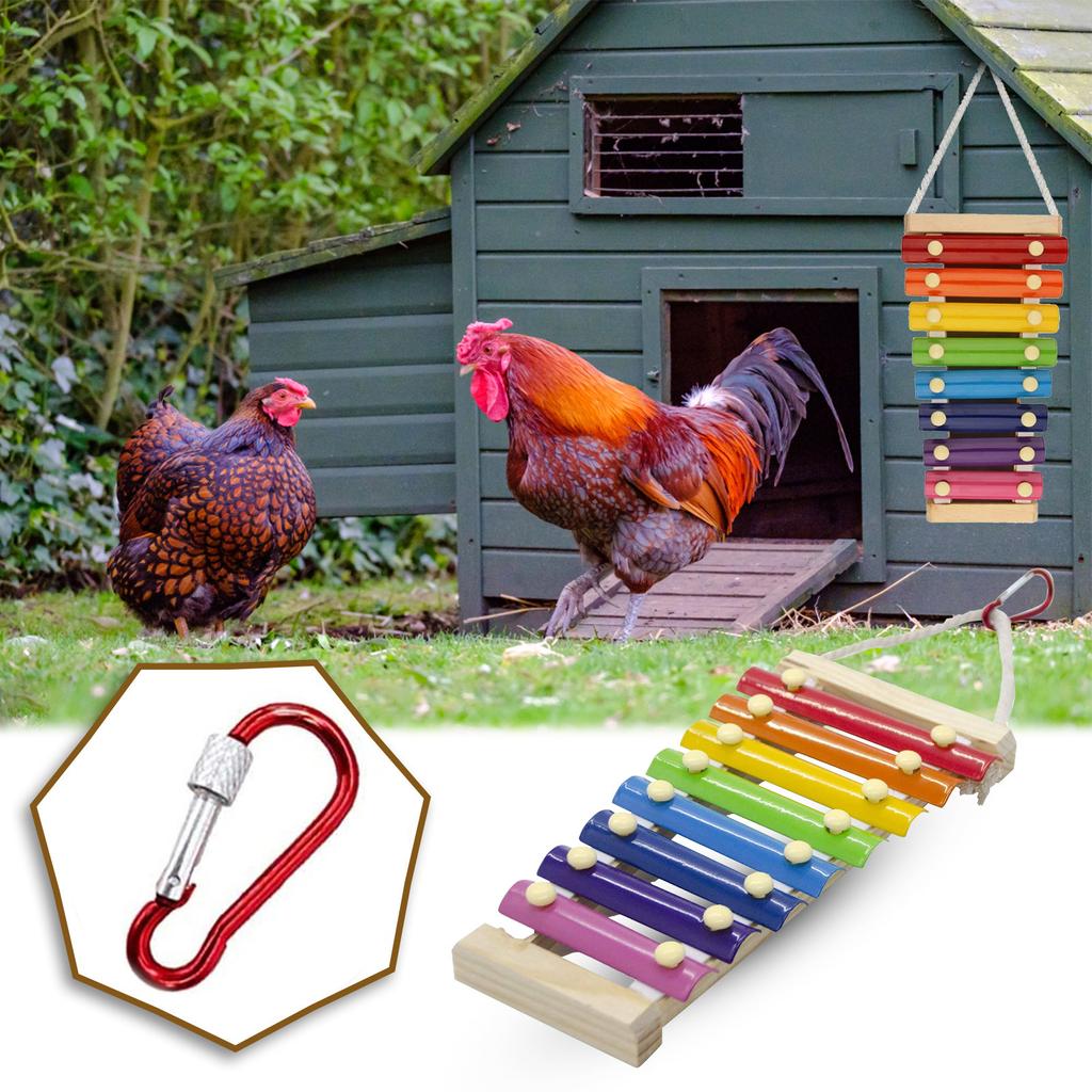 Buy Chickens Xylophone Toy Hen Suspensible Wood Xylophone Music Toy