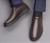 Men's Genuine Leather Non-Slip Casual Business Shoes - Breathable, Comfortable & Lightweight for Middle-Aged Dads