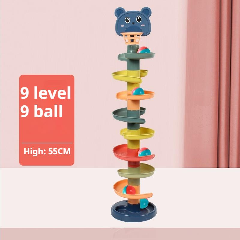 

Стрельба, укладка, веселье, поворот, детская забавная дорожка, скользящая башня с мячом, детское образование, раннее образование, катящаяся игрушка с мячом 9 layers + 9 balls