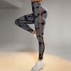 Sporty Tie Side-hole Yoga Pants With High Waist And Buttock-enhancing Feature Seamless Elastic Tight Pants.