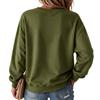 Women's Christmas Print Crewneck Long Sleeve Sweatshirt Casual Holiday Pullover Top
