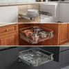 Pull Out Cabinet Organizer Basket Slide Drawer Storage Rack Iron Construction Easy