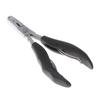 1 Pcs Black Handle Plier With Flat Grooves 3Mm And 5Mm Grooves Pre-Bonded Hair Extension Clamp