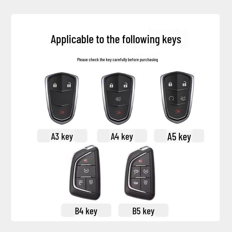Cadillac Key Cover for XT5, XT4, XT6, XTS, CT4, CT5, CT6, ATSL, SRT, GT4