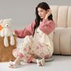 Women's Cartoon Cotton Pajama Set – Long Sleeve, Long Pants, Casual Wear for Spring & Autumn, Wearable Outdoors, Two-Piece.