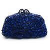 Rhinestone Women Evening Clutch Bag Diamond Chain Girls Wedding Bridal Prom Crystals Dinner Party Purse 11 Colors White/Green