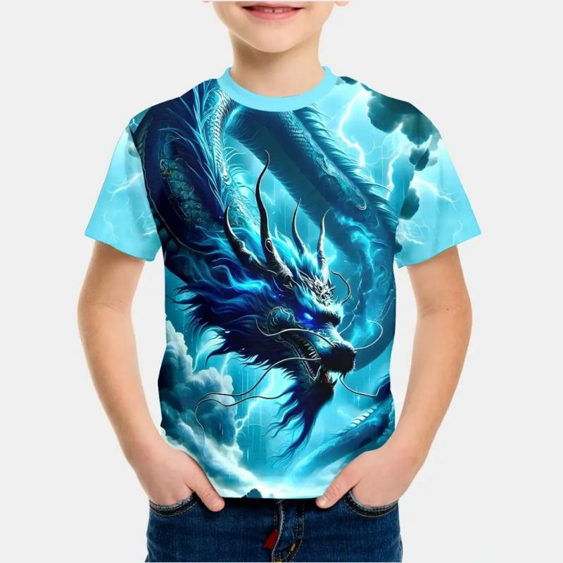 Vestiti per Bambina Estate Carini e Divertenti Animale Cavallo Girocollo Maniche Corte Stampa Maglietta Moda Streetwear Top Maglietta Bambina