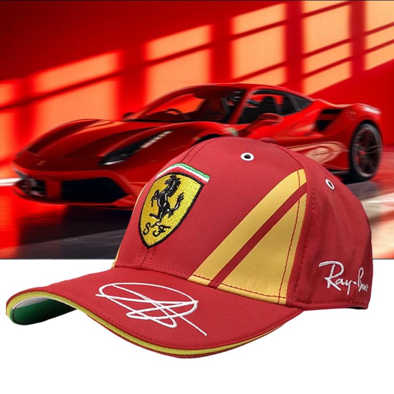 

Вышитые эмблемы для гоночной бейсболки команды Формулы-1 Ferrari, высококачественные модные головные уборы для мужчин и женщин, регулируемая, для активного отдыха, повседневная