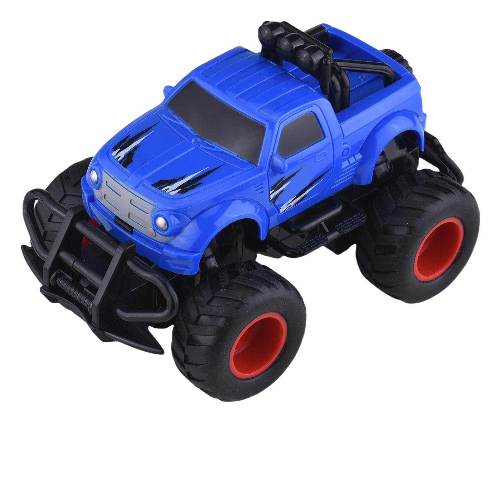 

Машина на радиоуправлении, Высокоскоростной гусеничный внедорожник с LED-подсветкой, 4-канальный электрический внедорожник для мальчиков, детей и 1xBattery синий