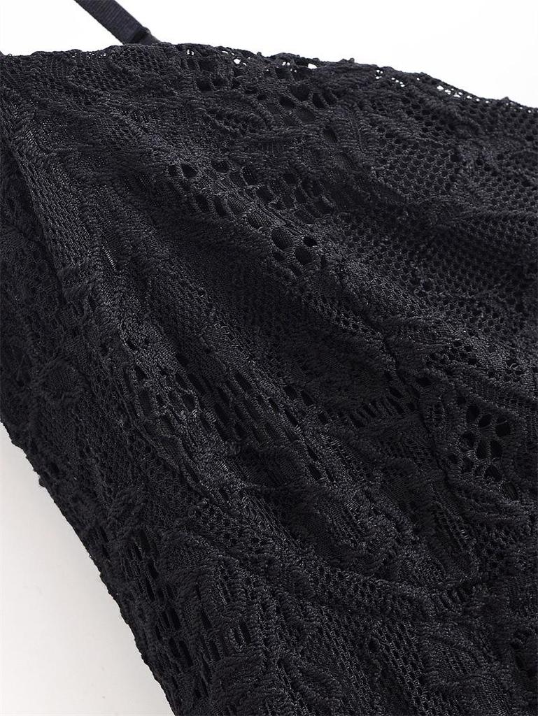 European & American Style Autumn 2025 Lace Camisole Dress