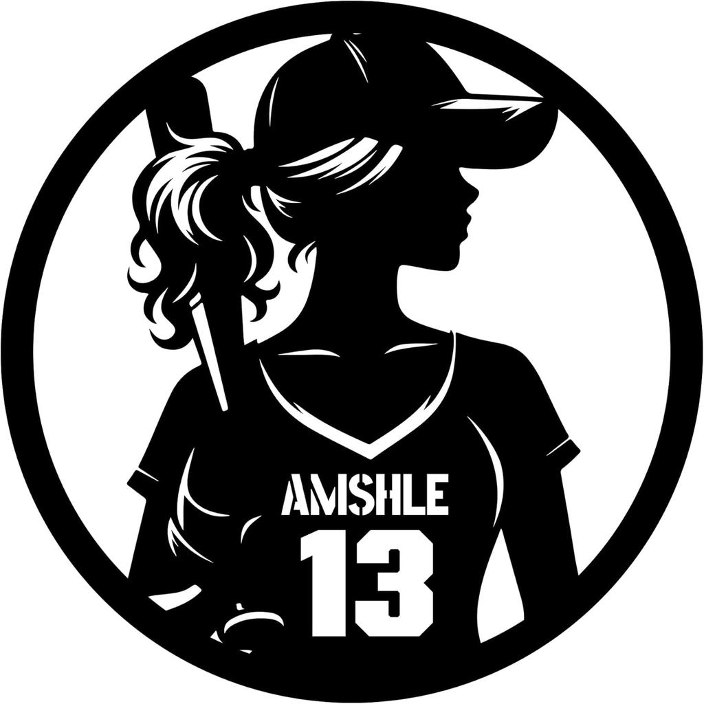 Personalized Baseball Player Wall Decal Custom Name Number Sports Wall Decal Sport Player Jersey Decal Sticker Gifts for Baseball Lover Decor for