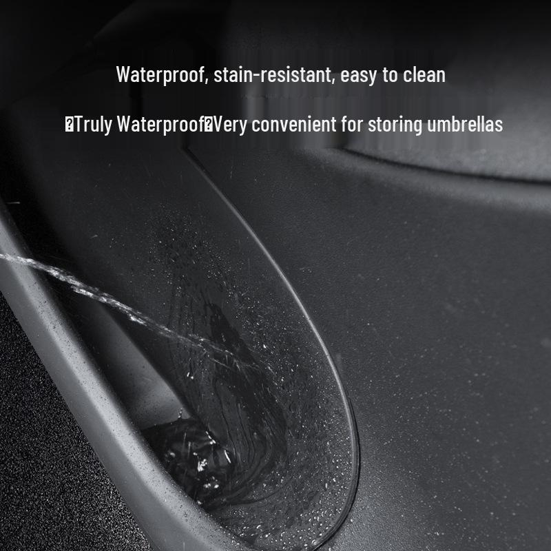 Tesla Model Y/3 Verbesserte Türablagebox & Schlitzmatten-Set