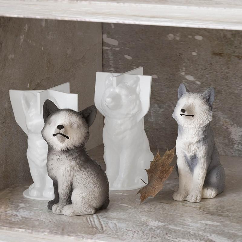 Easy To Clean Animal Shaped Silicone Mold Convenient Foxes Expory Resin Mold for DIY Project Great Mould for Gift Making
