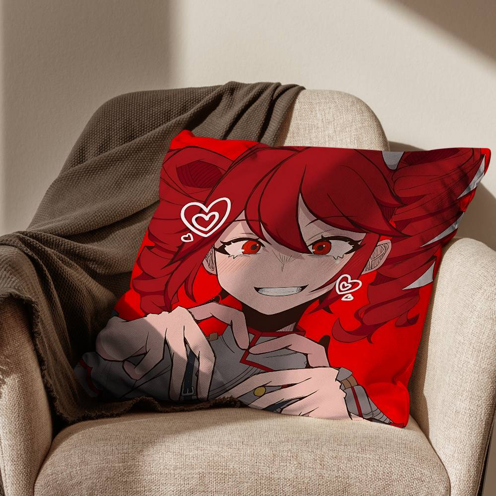 

Exquisite dancing Kasane Teto Pillow Case Pillow Case Living Room Sofa Cushion Cover Suitable For Home Bedroom Room Decoration 30x30cm