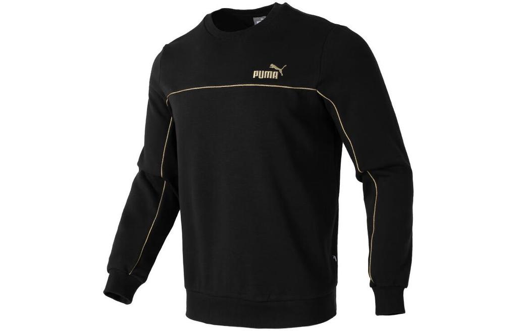 Men's PUMA Sweatshirts Men's Black Crew Neck Moderate Other