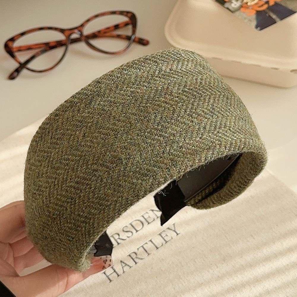 Korean Retro Plaid High Top Fashion Headband & Versatile Hair Clip 2025