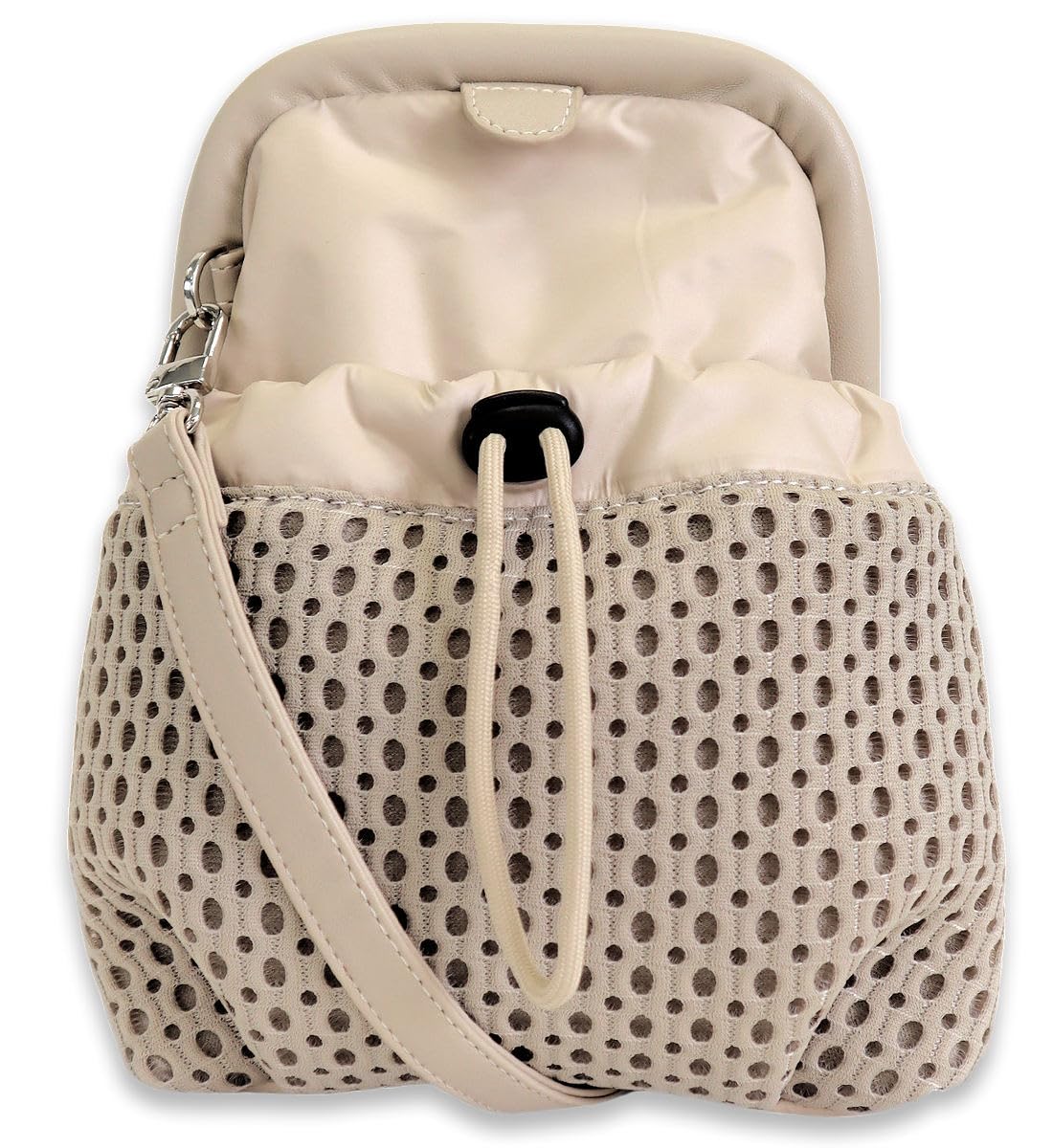 

Grande Grace Shoulder Bag Pochette Lightweight Clasp Ash Beige [Grande Grace] Women s