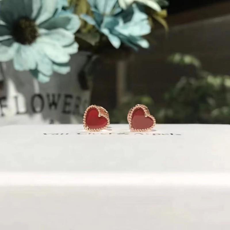 Mini náušnice puzety z mincovního stříbra S925 s jetelem a motýlkem s akcenty achátu a mušle pro ženy