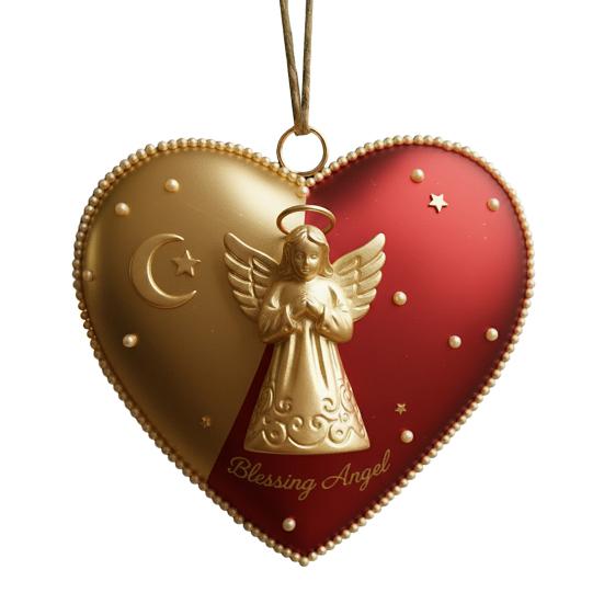 

Рождественское подвесное украшение в форме сердца для дома, офиса, праздничной вечеринки, елки, акриловый кулон для подвешивания в виде сердца любви B