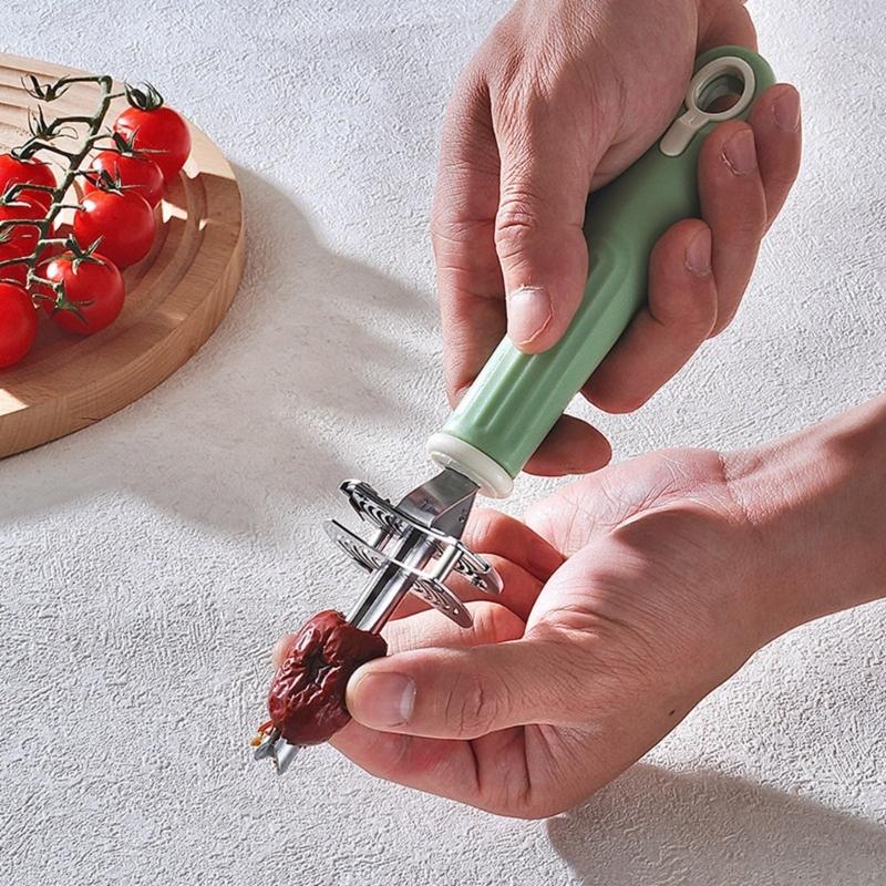 Vegetable Cores Remover Tool Adjustable Diameter For Apples Peppers Stainless Steel Blade Kitchen Gadget