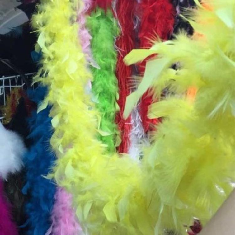 Plüsch-Truthahnfederboa Dekorationen für Party Hochzeit Kleidung Kleid Schal