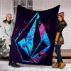 V-VOLCOM LOGO4 printed throw blanket—lightweight,soft,warm;versatile blanket for all seasons—perfect as &air-conditioning throw,nap blanket
