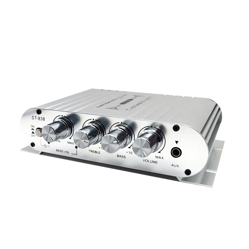 ST-838 Mini Subwoofer: 2.1 Kanal 12V Verstärker für Heim & Auto mit Super Heavy Bass