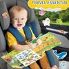 6pcs/set Reusable Jelly Sticker Book Cartoon Multi-Theme Repeated Paste Cognition Stickers Toys Early Learning Toys for Kids